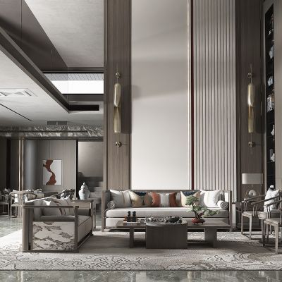 新中式风格客餐厅