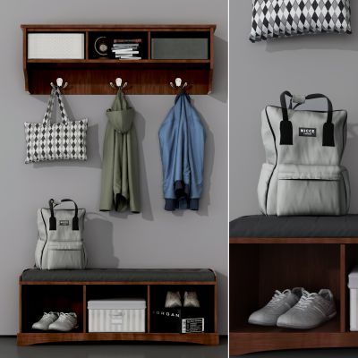 现代壁柜鞋柜