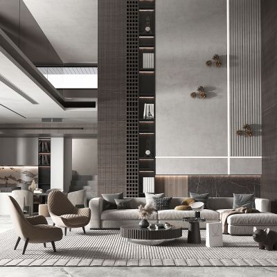 现代轻奢风格客餐厅