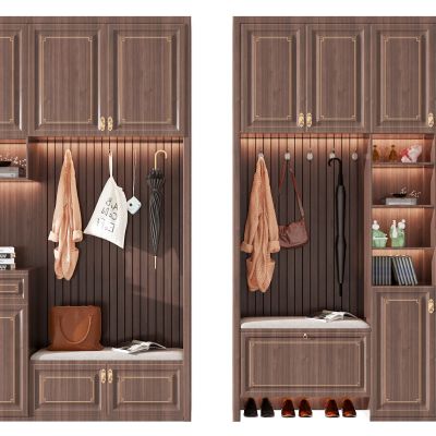 新中式入户鞋柜