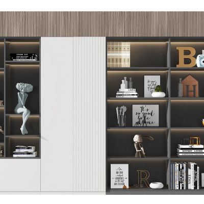 现代装饰柜书柜