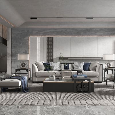 新中式风格客餐厅