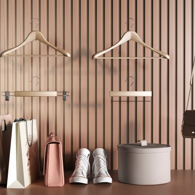 现代衣架 鞋子 包装盒