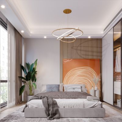 现代简约北欧轻奢卧室