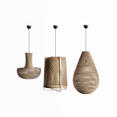 东南亚藤编吊灯