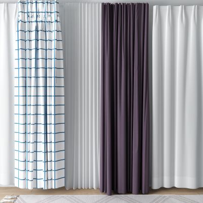 现代窗帘 纱帘