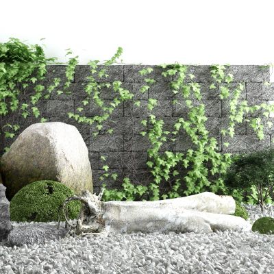 新中式庭院景观小品假山