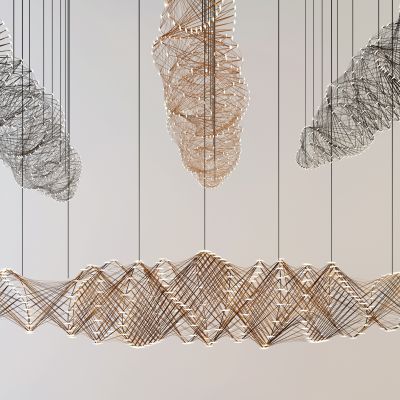 现代金属网格装饰吊灯