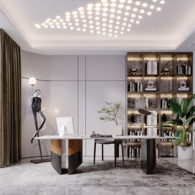 现代简约轻奢办公室