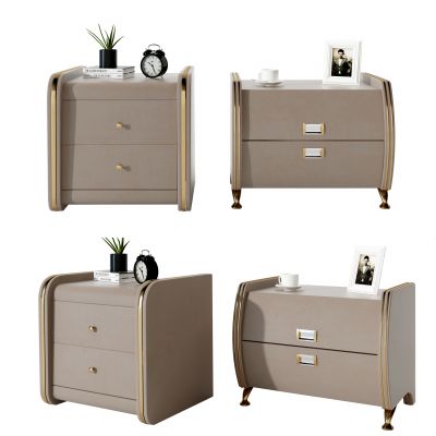 现代轻奢床头柜组合