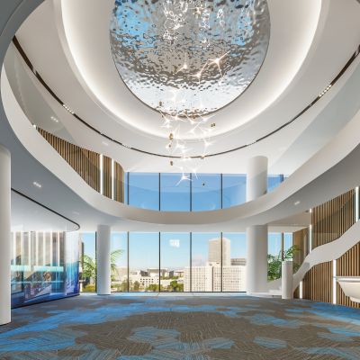 现代酒店大厅前台