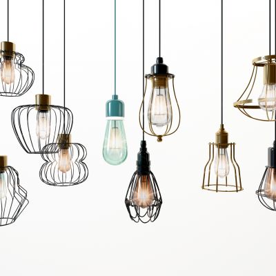 工业风玻璃吊灯