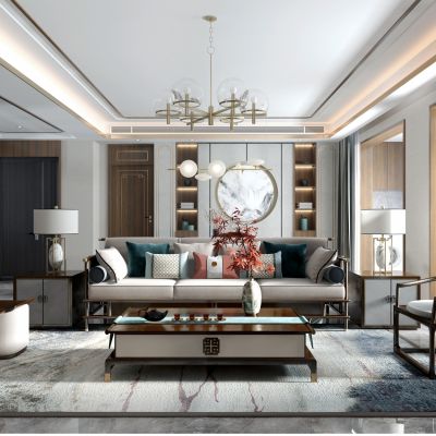新中式轻奢客厅