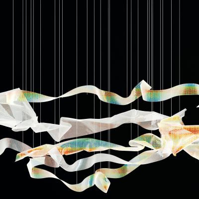 现代飘逸异形水晶装饰灯