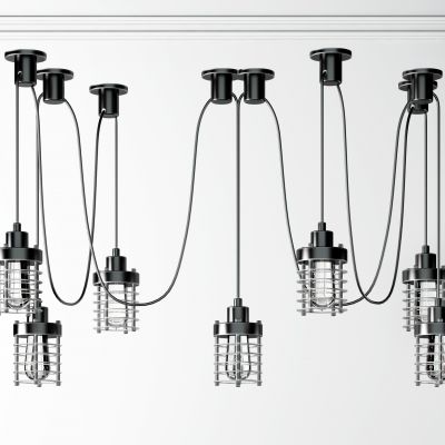 工业风金属防爆小吊灯