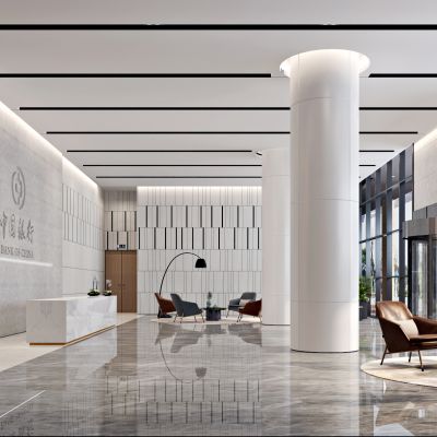 现代中国银行大厅