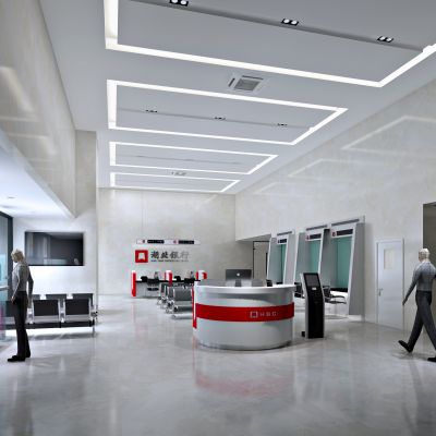 现代银行服务大厅