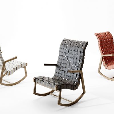 现代藤编休闲椅