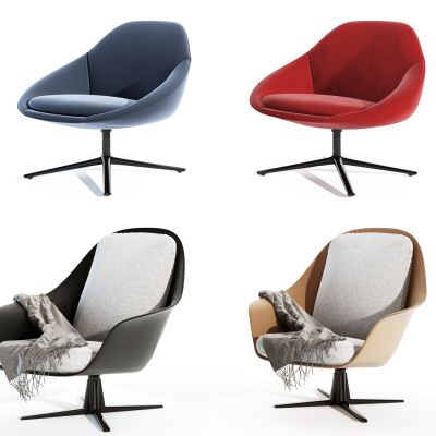 现代绒布办公椅