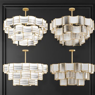 新中式金属玻璃吊灯