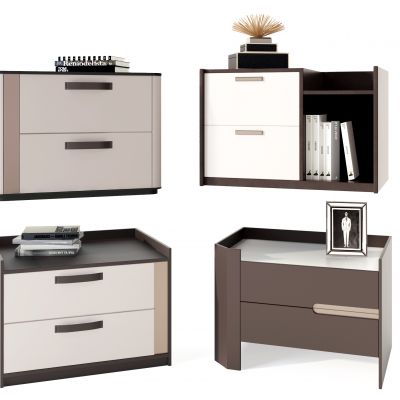 现代方形简易床头柜