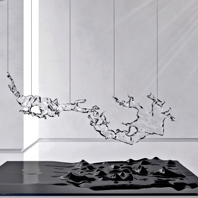 现代抽象水晶吊灯