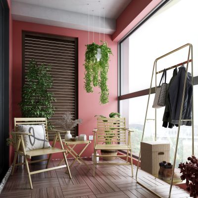 北欧休闲阳台3D模型