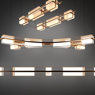 新中式金属吊灯