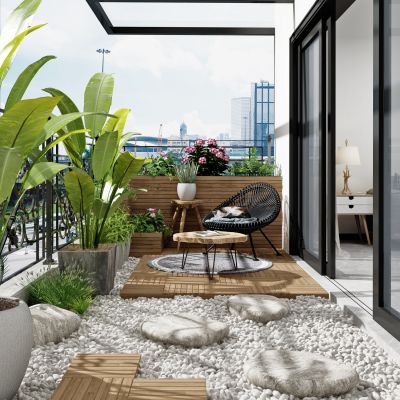 现代休闲阳台