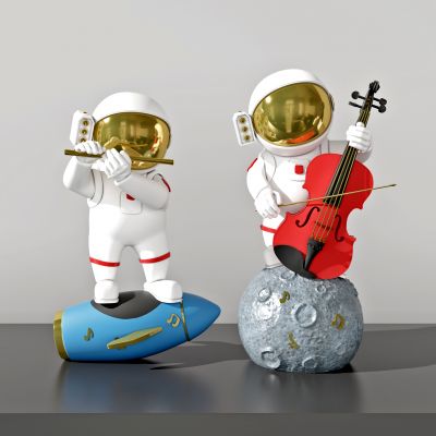 现代宇航员人物雕像