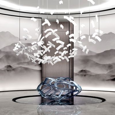 新中式艺术装置雕塑