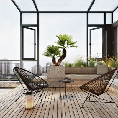 现代休闲花园阳台