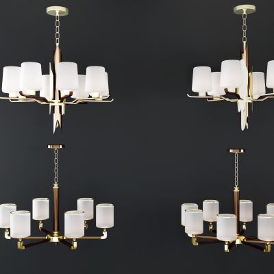 新中式金属多头吊灯