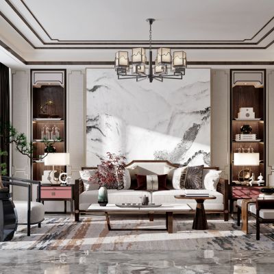 新中式样板间客厅