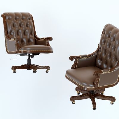 欧式皮革大班椅