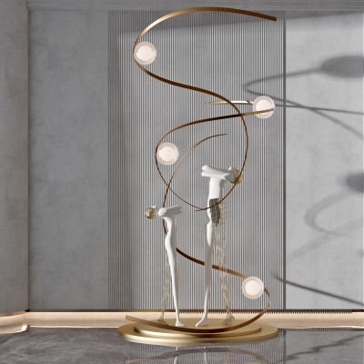 现代抽象人物雕塑