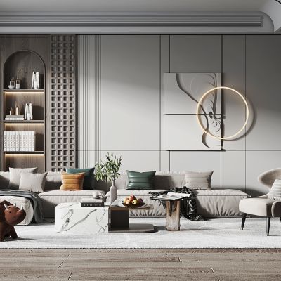 现代轻奢风格客餐厅