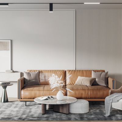 现代沙发茶几组合