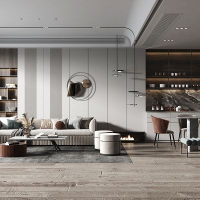 现代轻奢风格客厅