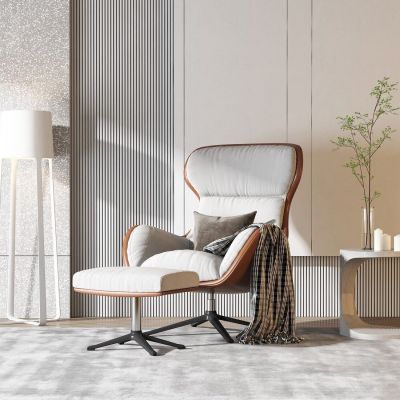 现代单椅边几组合