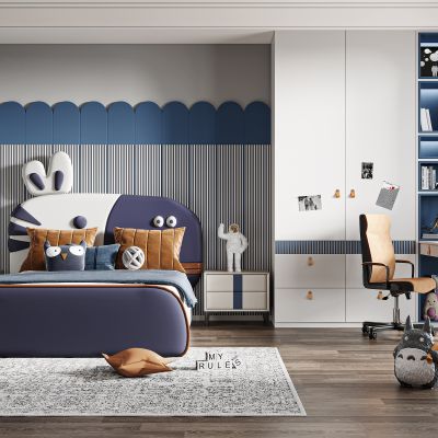 现代儿童卧室