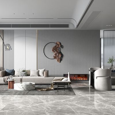 现代轻奢风格客餐厅