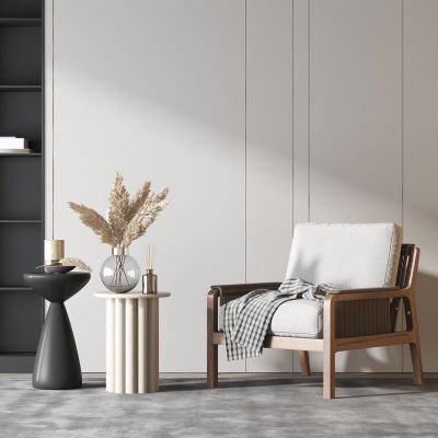 现代木质休闲椅