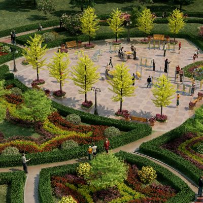 现代公园广场景观