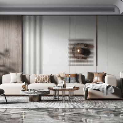 现代轻奢风格客餐厅