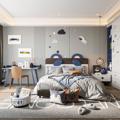 现代儿童卧室