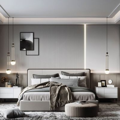 现代轻奢主卧室