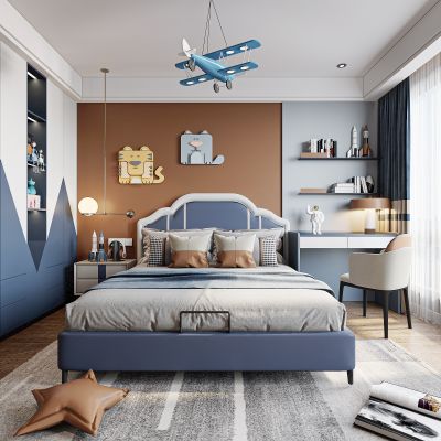 现代儿童卧室