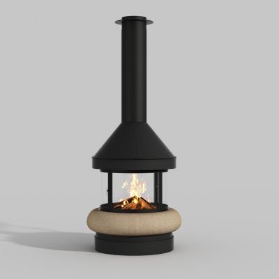 西班牙Traforart进口悬挂真火燃木壁炉35号zeus 宙斯 中央款2020版