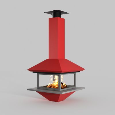 西班牙Traforart进口悬挂真火燃木壁炉21号gaia 盖亚   中央款2020版